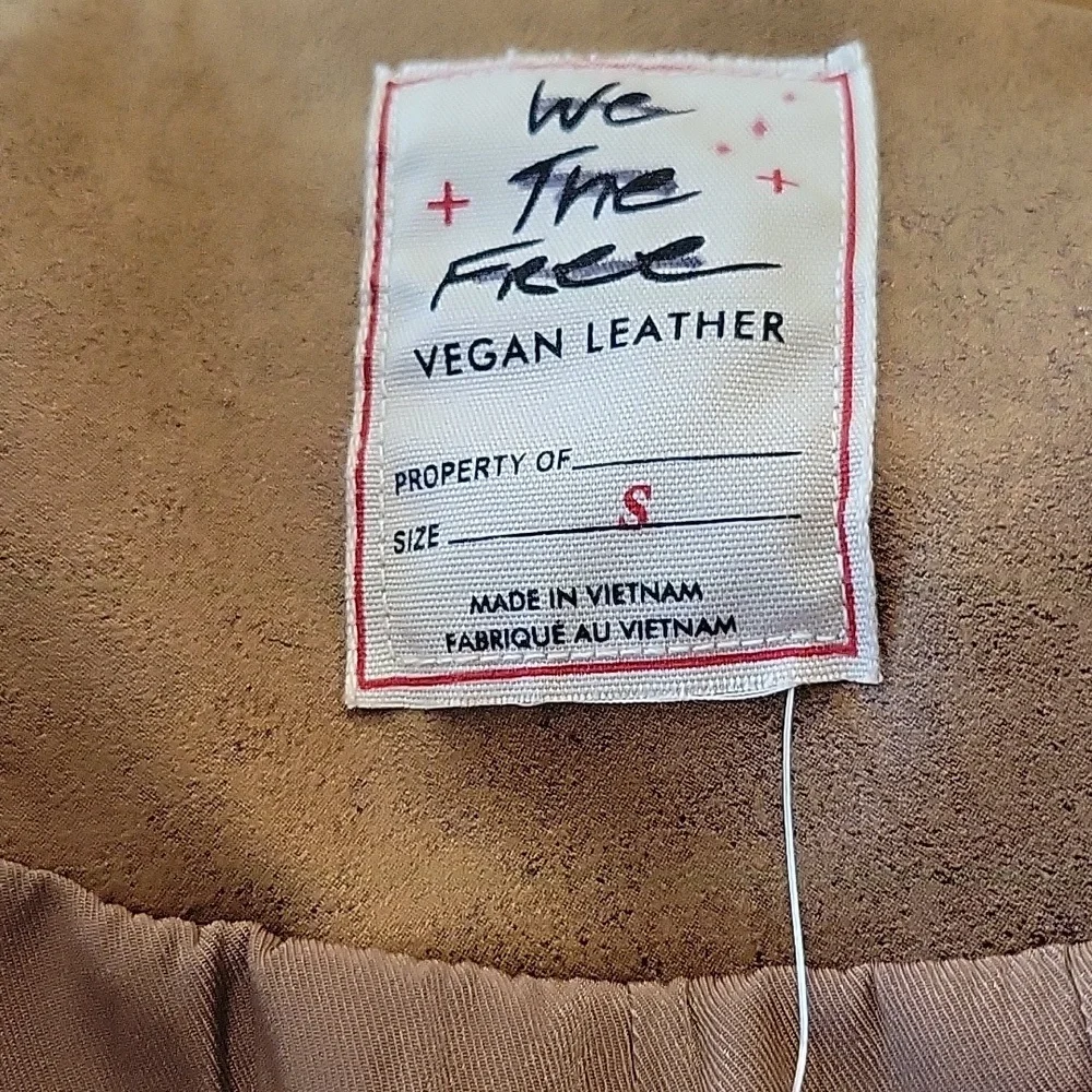 Free People We The Free Knox Vegan Fringe Leather Jacket - Picture 16 of 16